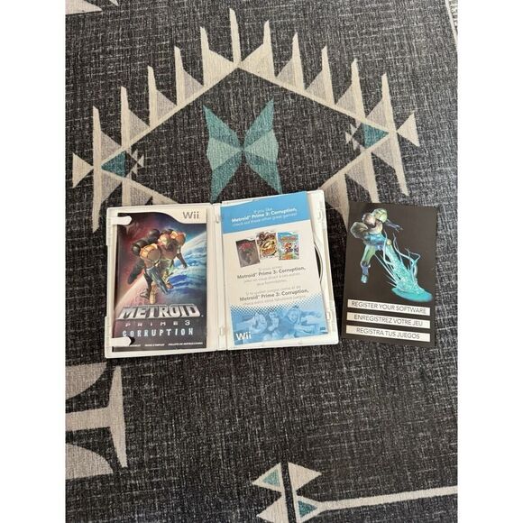 Metroid Prime 3 Corruption Nintendo Wii Complete CIB Tested And Working - Picture 2 of 6